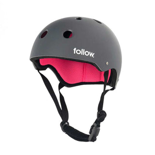 Pro Helmet Charcoal Pink – stylish & protective water sports helmet