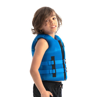 JOBE Neoprene Life Vest for Kids - Blue, prioritizing safety and comfort.