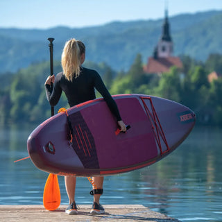 Stable and lightweight Jobe Sena inflatable paddleboard with 5-year warranty