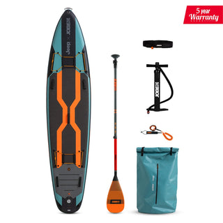 Complete JOBE X JEEP SUP Board 11.6 Package with paddle, pump, and accessories