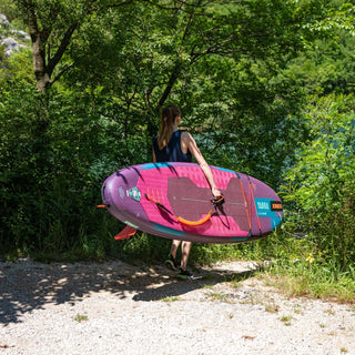 Jobe Aero Yarra SUP Board 10.6 Package - Purple, premium inflatable paddleboard