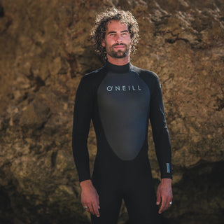 Durable O'Neill Reactor 3/2mm Back Zip Full Wetsuit for cold water conditions